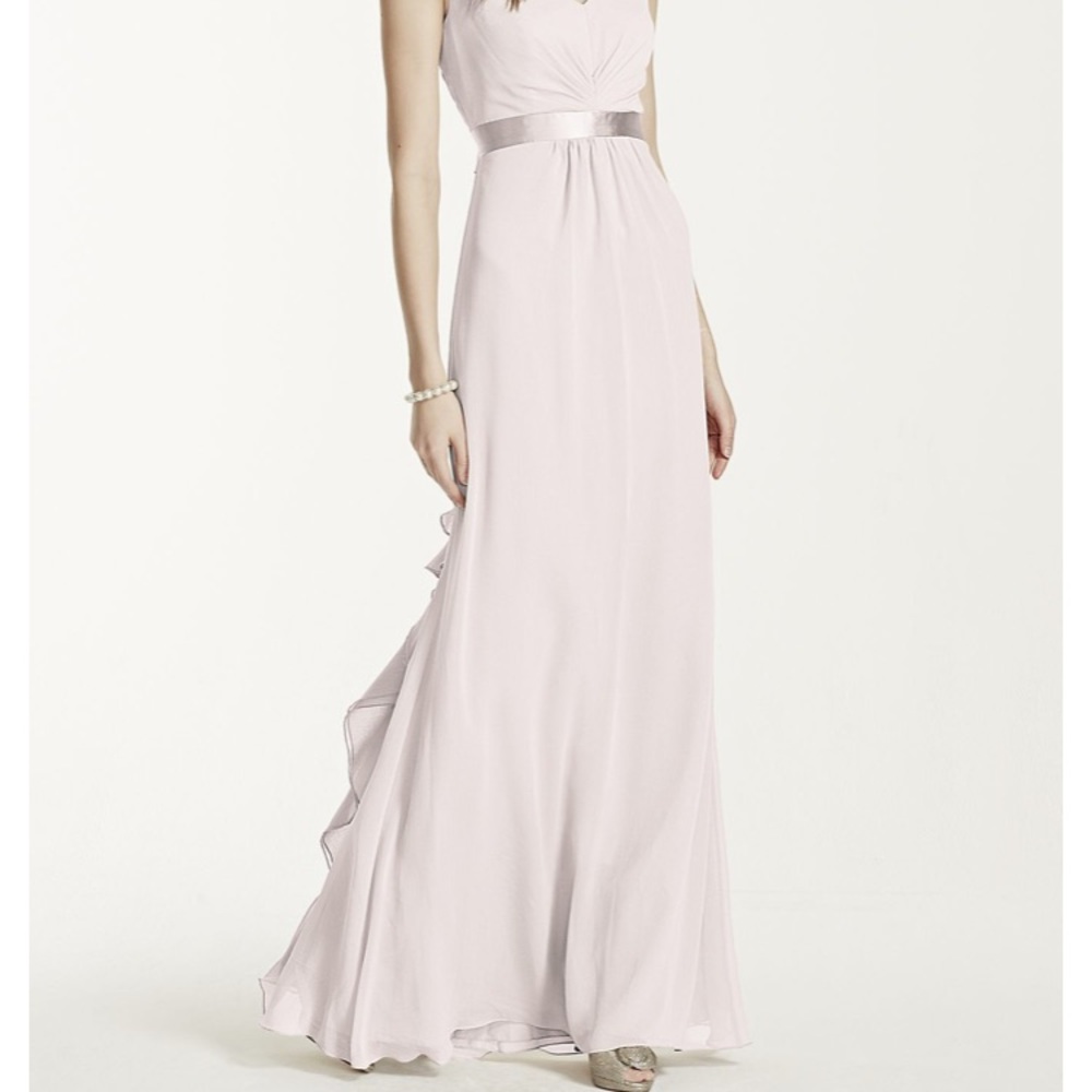 David’s Bridal chiffon black dress. Size 14